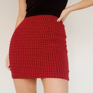 Vintage Francine Browner Plaid Mini Skirt